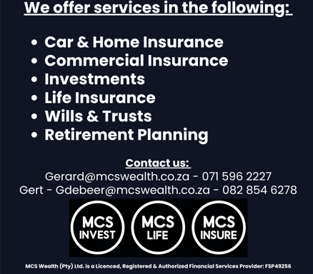 MCS Wealth Contact Information and QR Code